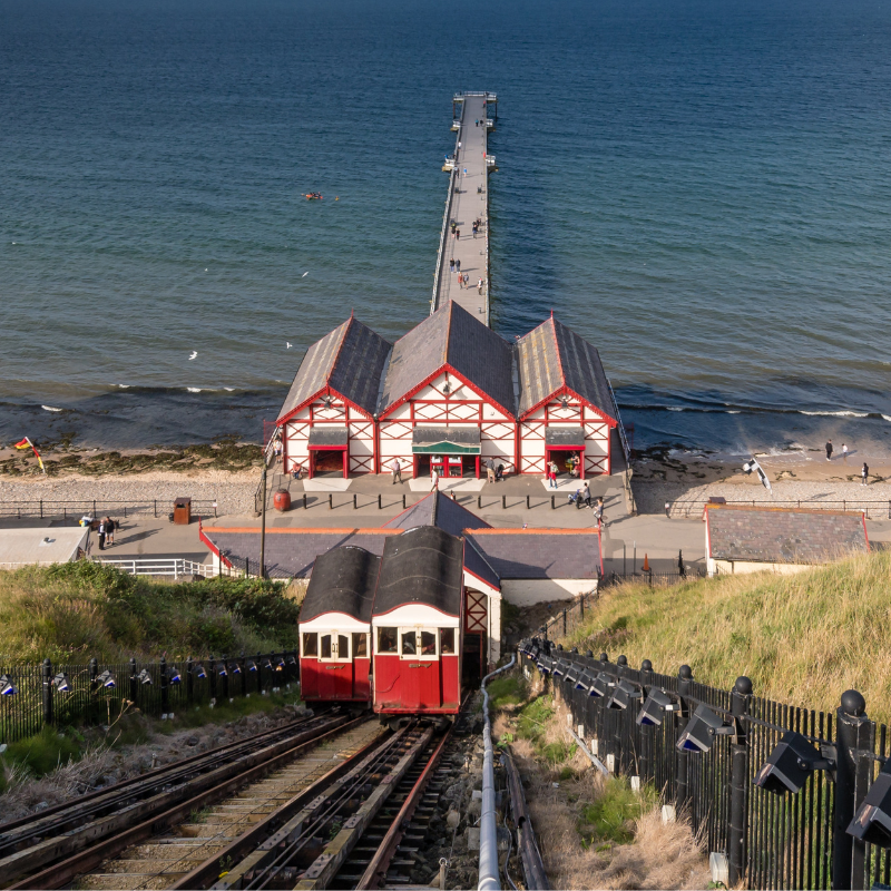Saltburn-by-the-Sea, featured in the guide's local recommendations